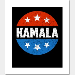 KAMALA HARRIS 2020 Red White And Blue Vintage Button Posters and Art